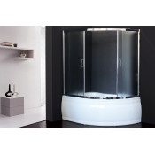 Душевая штора Royal Bath Alpine RB140ALP-С-CH (хром/6мм матовое)